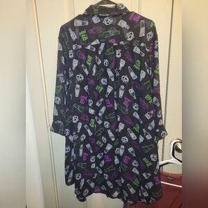 Torrid Disney Villains Sheer Shirt Size 4